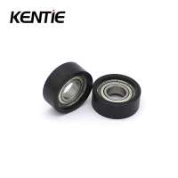 Supply  10*26*10mm black TPU low noise soft pulley wheels 6900ZZ for automatic door operator