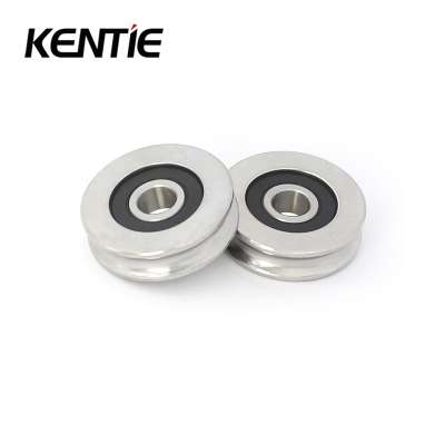 420 Stainless steel full metal pulley 608 RS bearing with size 8*31.5*8.5 mm for tractor